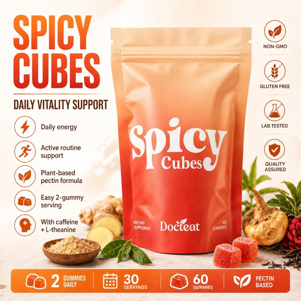 Wellness Herbal Tea Blends - Permen Kunyah Docteat Spicy Cubes 60