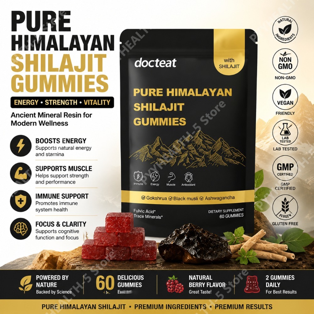 Herbal Wellness In - Docteat Pure Himalayan Shilajit Gummies dengan