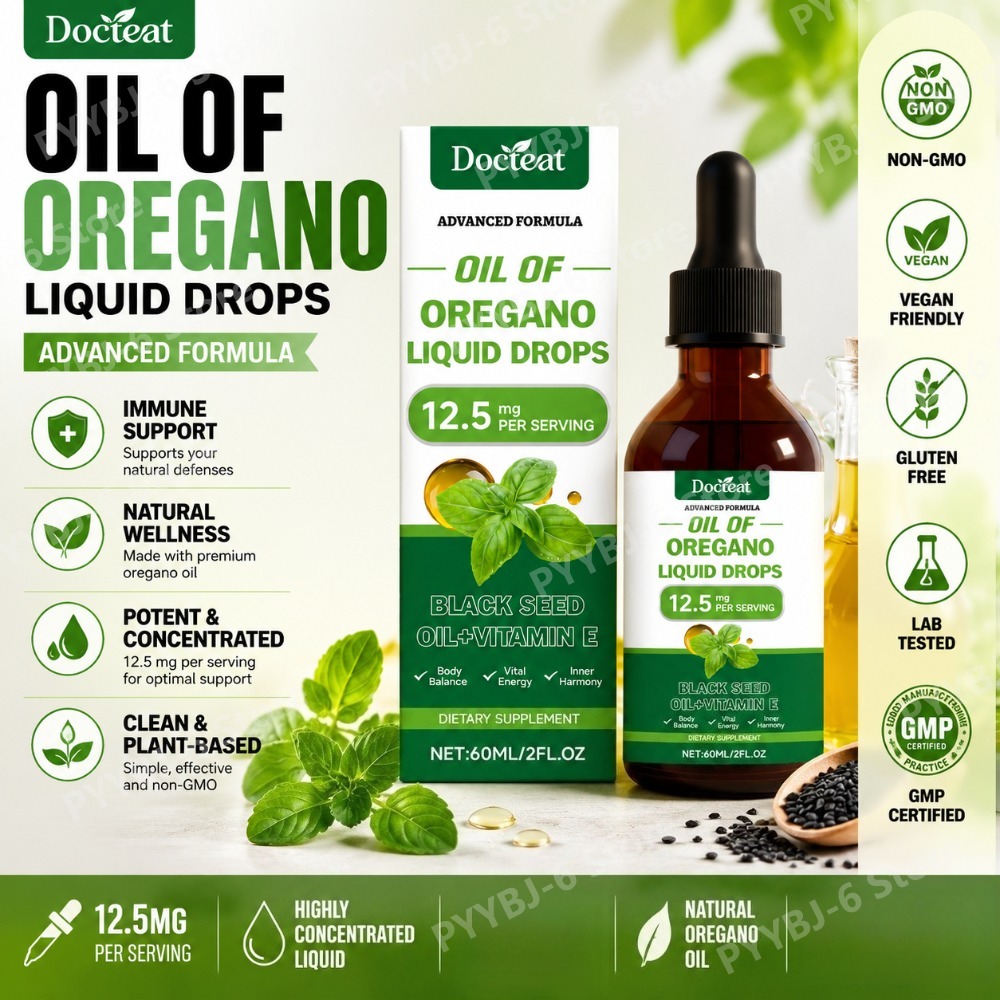 Herbal Wellness In - Minyak Oregano Cair 60ml Minyak Habbatussauda