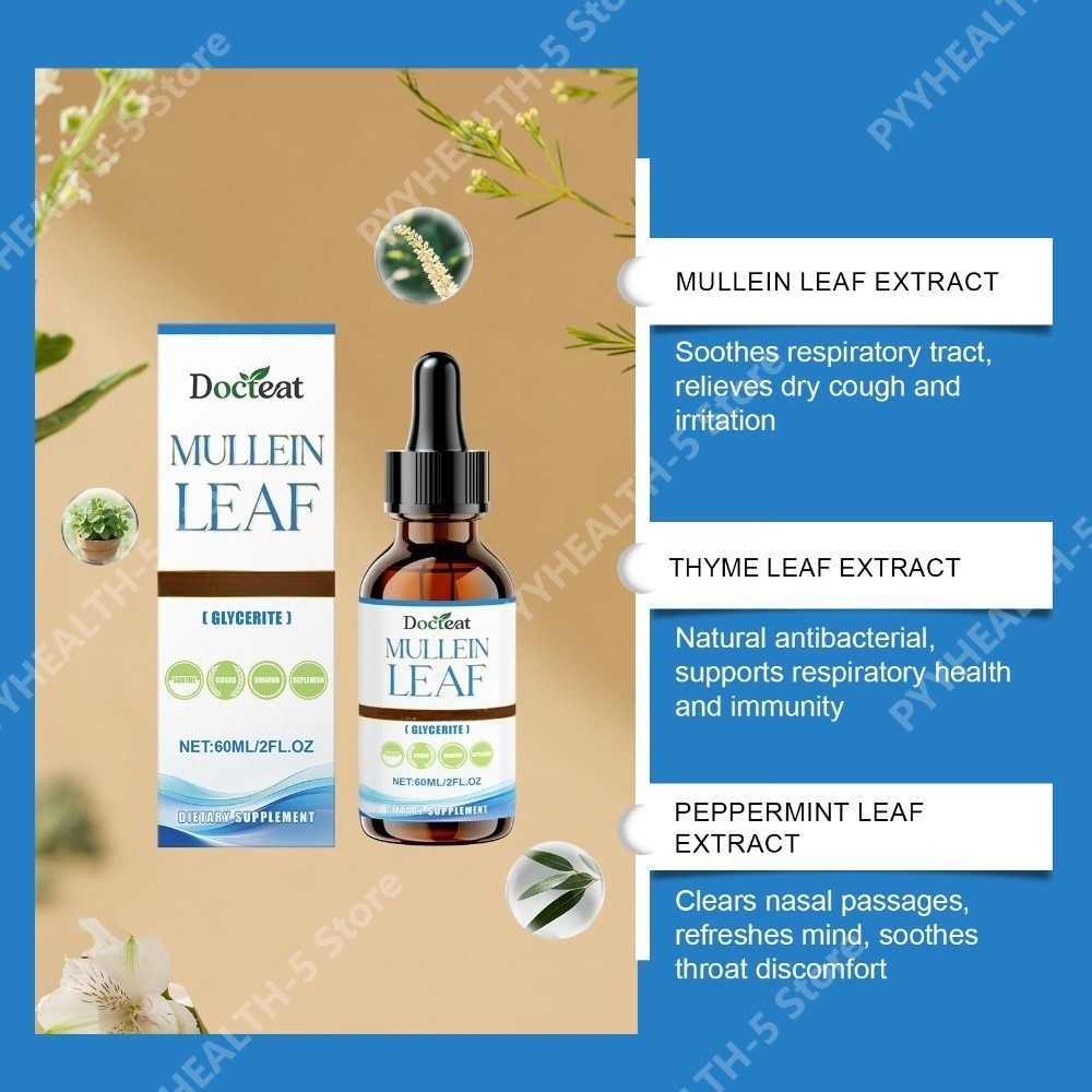 Tincture Daun Mullein Docteat, - Herbal Wellness Tincture ulasan dan harga
