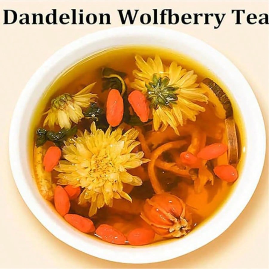 Teh Herbal Dandelion Wolfberry - Wellness Herbal Tea Blends ulasan dan harga